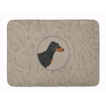 Carolines Treasures Carolines Treasures CK2180RUG Dachshund in the Kitchen Machine Washable Memory Foam Mat CK2180RUG